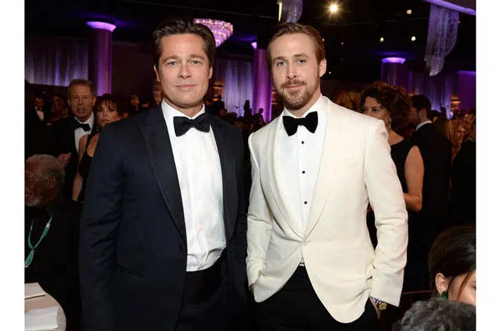 In Brioni and Ralph Lauren, respectively, at the 2016 Golden Globes. Photo: Getty