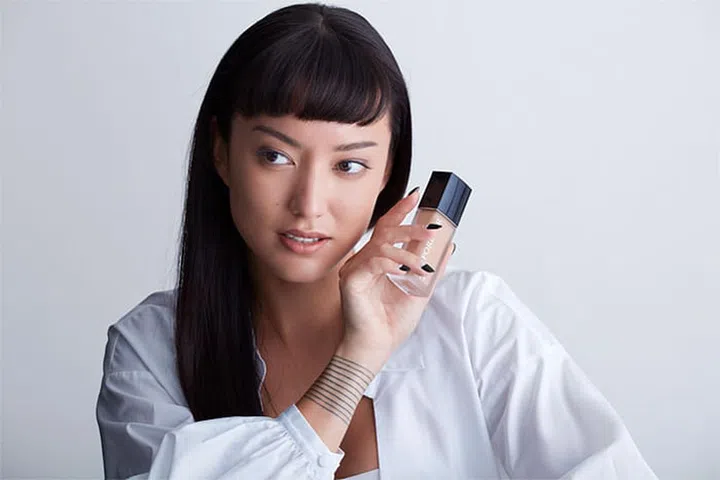 Hanli Hoefer in Dior Forever N3, which has a satin-matte finish