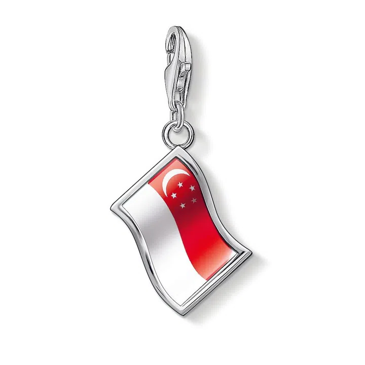 Charm pendant "Flag" with lobster clasp, $63