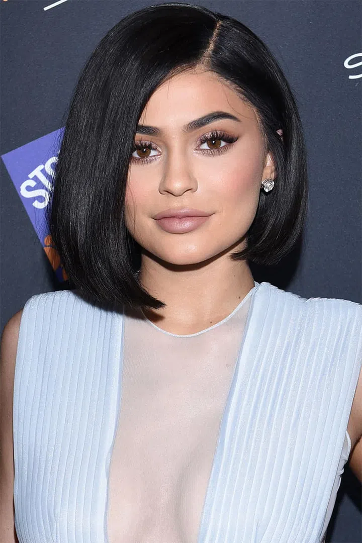 Kylie Jenner debuted this asymmetrical bob earlier this year.