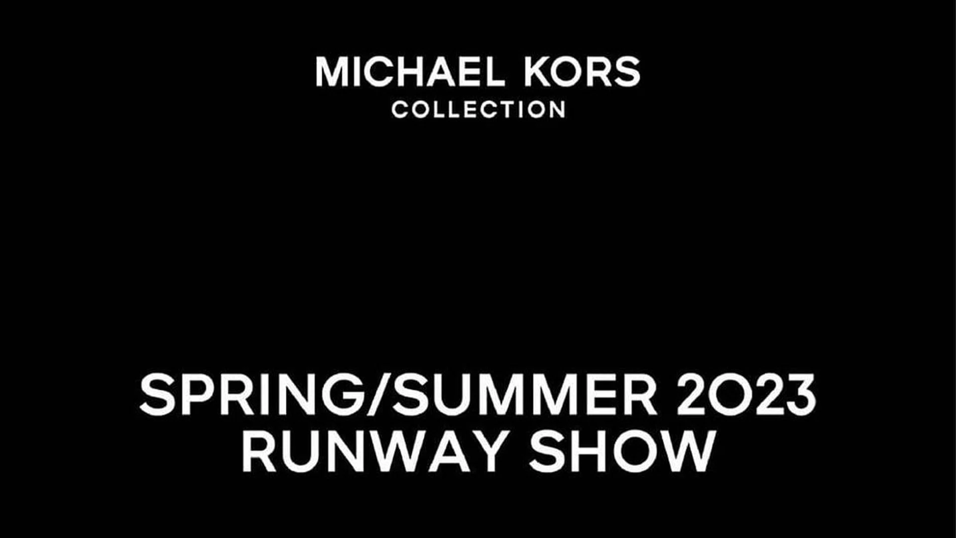 Michael Kors Spring Summer 2023 Livestream