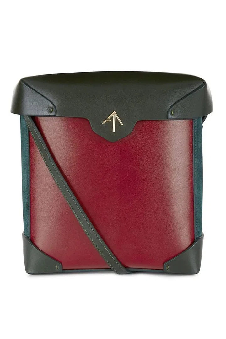 Since Manu Atelier launched in 2014, the brand has become a go-to for anyone looking for a sophisticated, timeless bag. Bi-colour box bag, £390