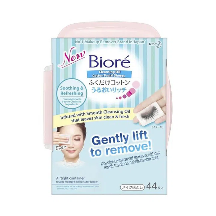 Bioré Cleansing Oil Cotton Facial Sheets