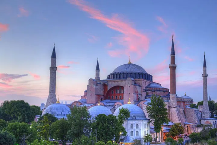 In the heart of Istanbul, Turkey's most populous city, lies Hagia Sophia. At various points throughout its history the architectural beauty has served as a Greek Orthodox basilica as well as an imperial mosque, but it now welcomes visitors as a museum. For those hoping for a health boost, the main attraction is the Weeping Column aka the Column of St. Gregory which is said to "weep" with a healing holy water. Visitors can insert their thumbs into a hole in the side of the column and if it comes out damp, legend holds that their afflictions will be cured. Another belief holds that if you place your thumb into the column and rotate your hand in a circle, you may be granted a wish.
Photo: Getty
