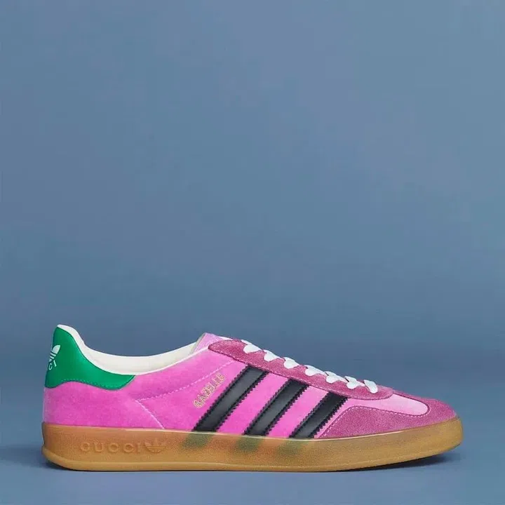 adidas gazelle silver green womens Adidas Gazelle x Gucci Pink – Ar Store