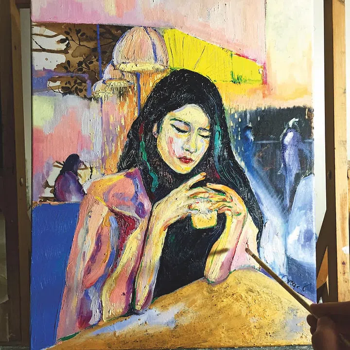 An oil painting by Oscar Tan (Photo: Oscar Tan)