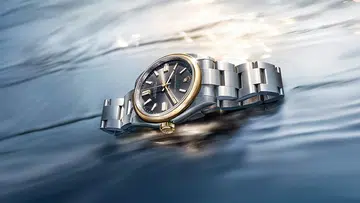 Watches and Wonders 2026 | Rolex Oyster Perpetual 41 in yellow Rolesor with a slate dial