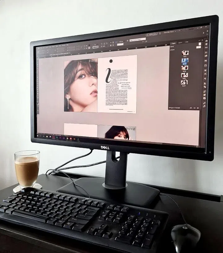 A cup of coffee and a comfy mini WFH space is all I need to get my work done.