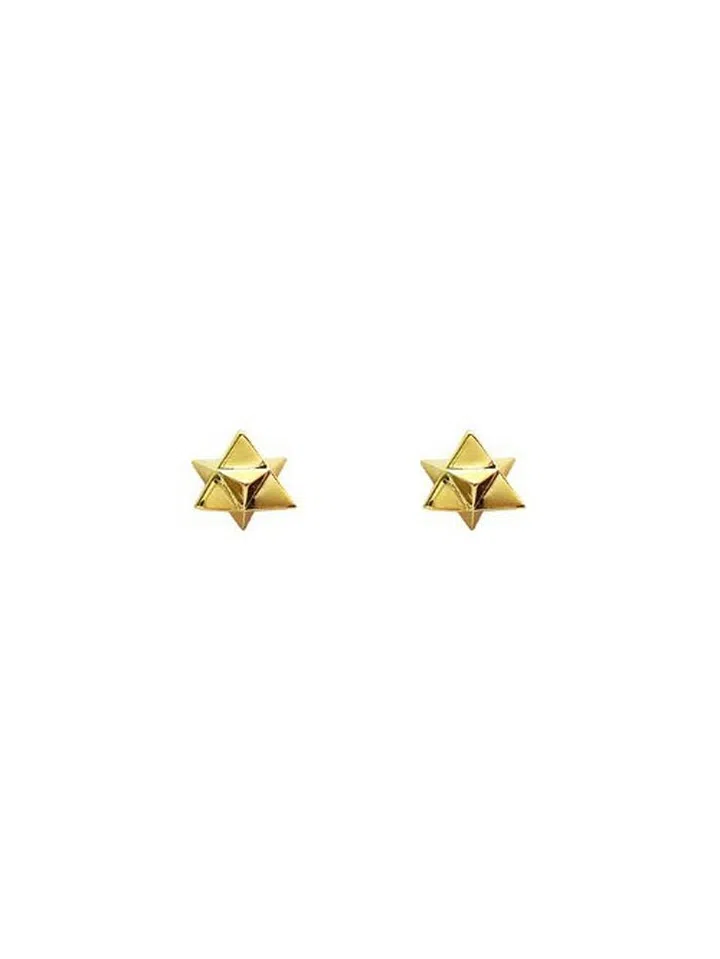 Singapore Jewellery Designer Mandy Wu's gold plated Star ear studs