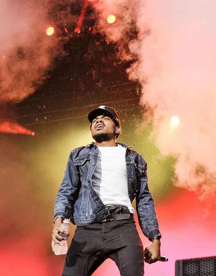 Fans who made it to the first weekend of the 2014 festival got to witness an epic performance from Chance, but those who attended the second weekend weren’t so lucky, as he had to cancel the performance due to an illness. "Chance was running a 104 degree fever and could not speak due to the inflammation of his throat," his manager said in a statement. "He was rushed to Hollywood Presbyterian hospital where he was put on an IV drip and medicines were introduced to help control his body temperature and pain caused by his illness."

Photo: Getty