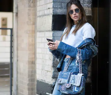 denim bag