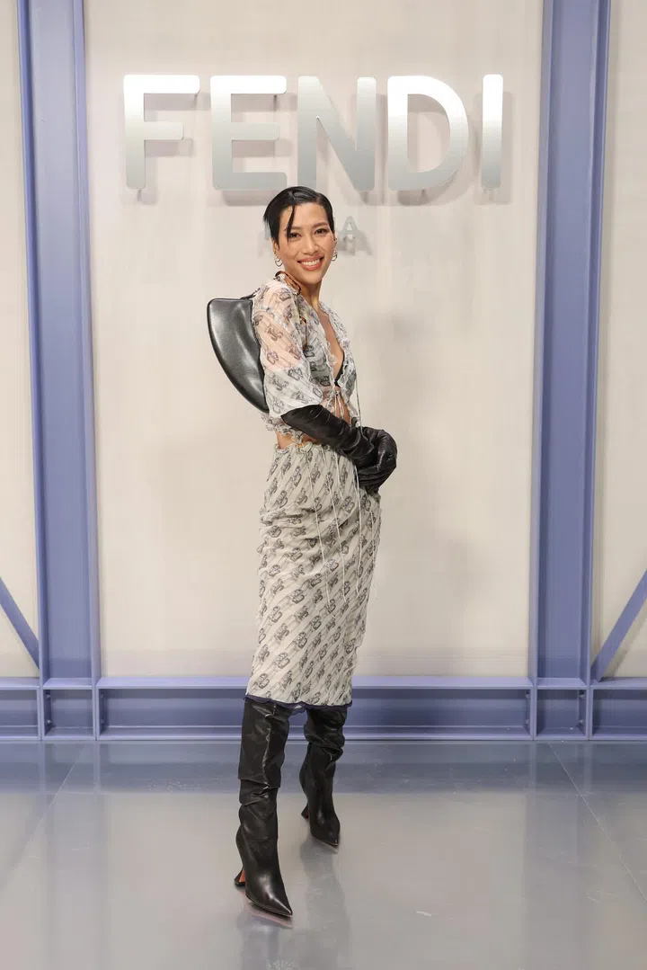 MILAN, ITALY - SEPTEMBER 21: Molly Chang attends the Fendi Spring Summer 2023 Show during Milan Fashion Week  on September 21, 2022 in Milan, Italy. (Photo by Daniele Venturelli/Getty Images for Fendi)