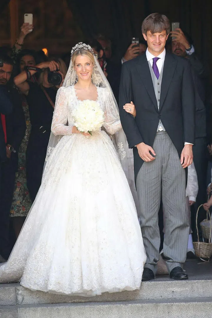 This couple met at a party in London in 2011, and the Prince proposed to Malysheva, a Russian fashion designer, on the Greek island of Spetses in 2016. The couple wed in Germany in July 2017. Photo: Getty
