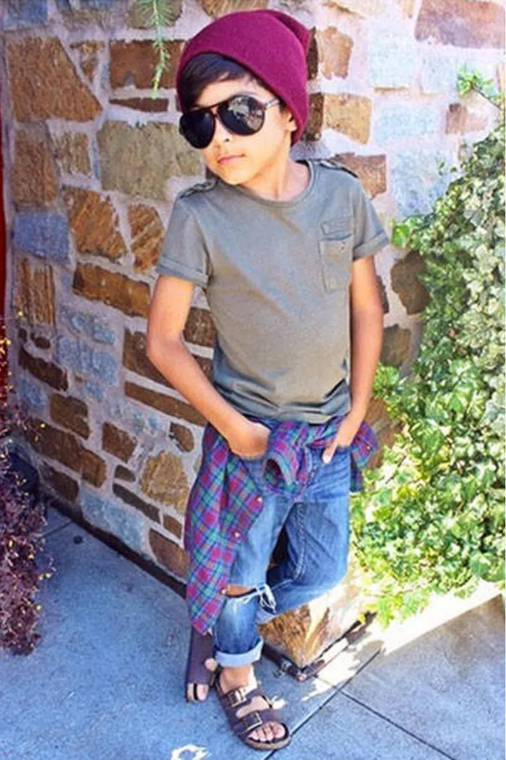 Gavins impeccable style will have you second guessing his age.
Follow @gavster_07.Photo: Instagram
