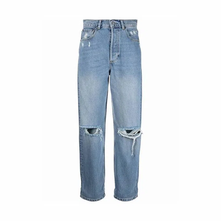 Toby Ripped Tapered Jeans, $317, Boyish Jeans at Farfetch