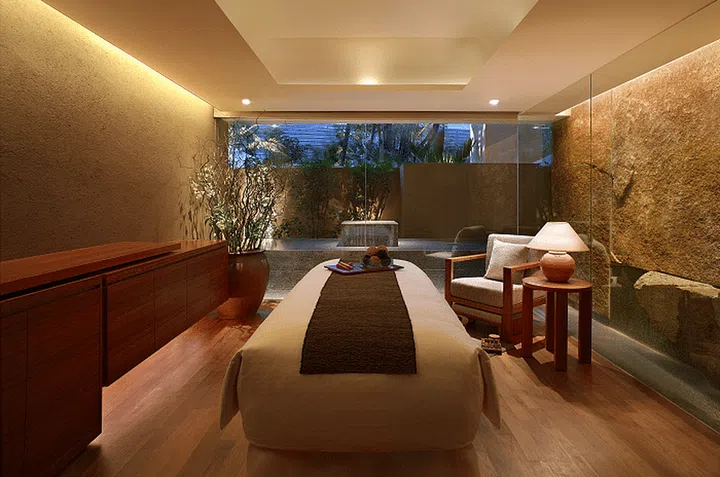 The Damai Spa's ambient treatment room