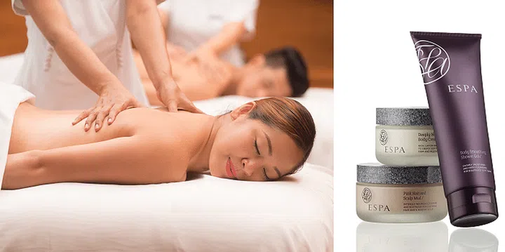 Treatment in the Couple Suite; ESPA body essentials