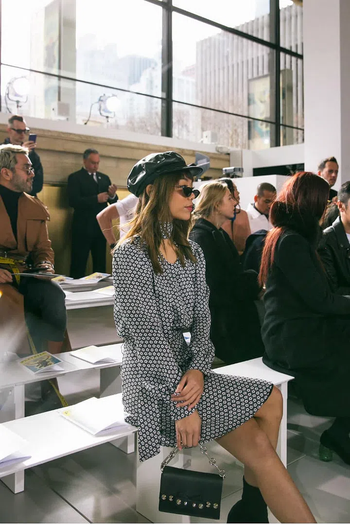 Checking out the front-row shenanigans while waiting for the show to start. Is that Zendaya I see??? Photo: Andrea Chong
