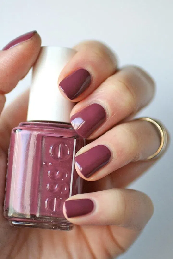 Essie's slightly darker take on dusty rose is a shade called "Angora Cardi" and is totally wedding-day worthy. Photo: Essie