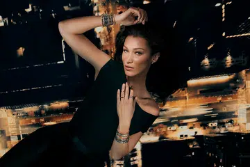 bella hadid chopard global brand ambassador ice cube jewellery advertising campaign