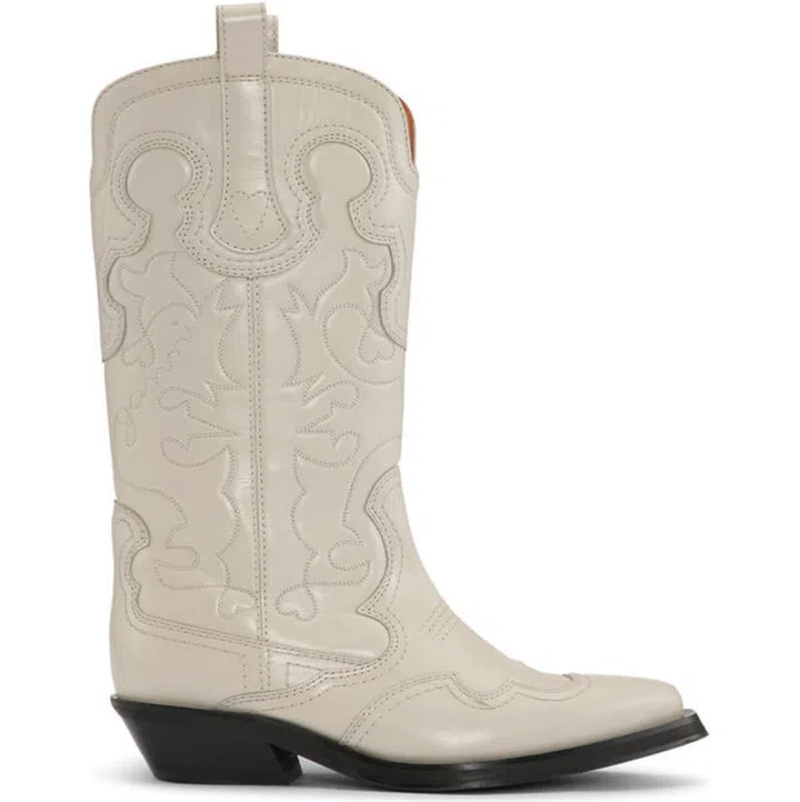 Ganni Mid-Shaft Western Boot