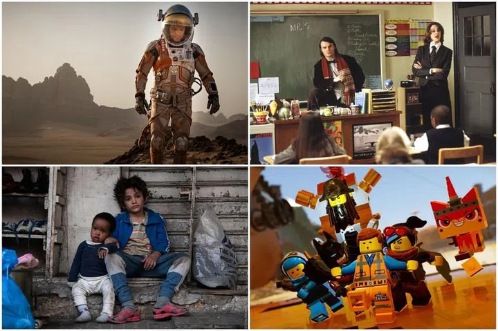 (Clockwise from top left) The Martian, School of Rock, The Lego Movie and Capernaum. Photos: Twentieth Century Fox, UIP, Warner Bros Interactive, Anticipate Pictures)