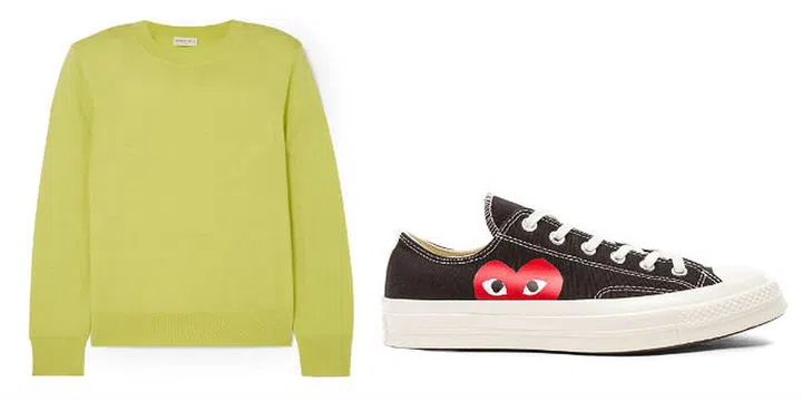 Dries Van Noten Sweater, Comme des Garçons Sneaker