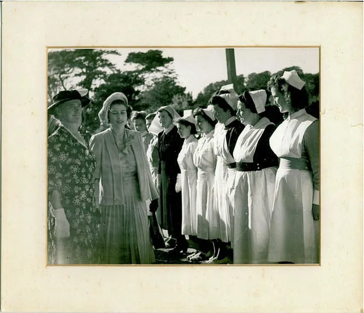 Princess Elizabeth meeting nurses in Guernsey.

Photo: Christine Davies