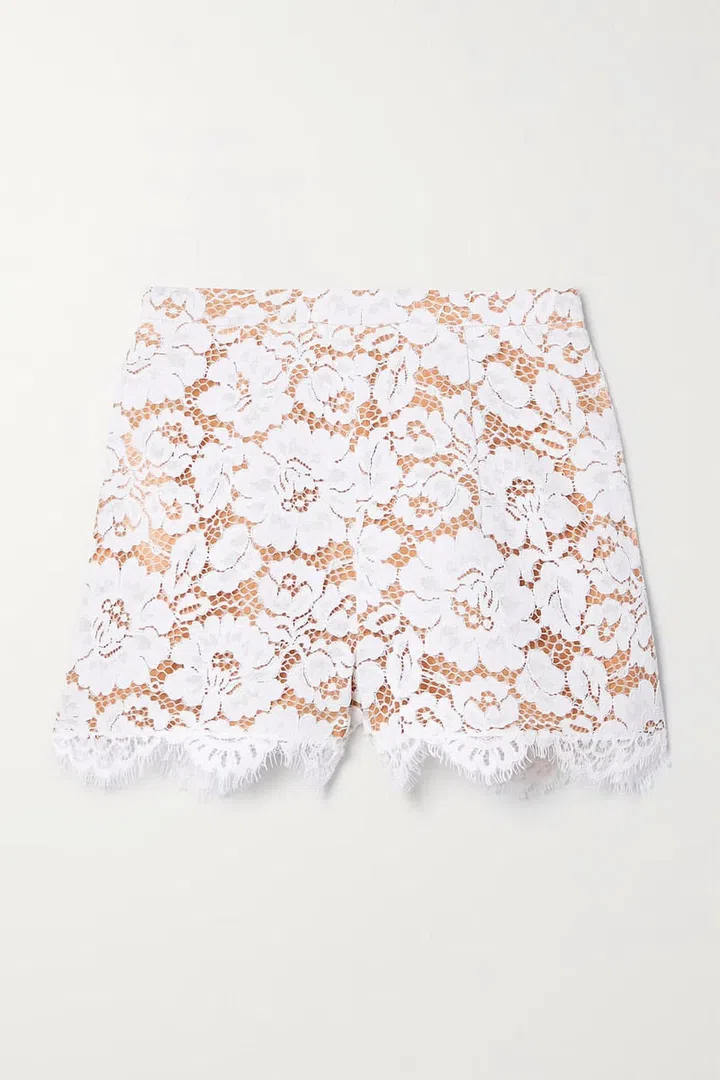 Scalloped Cotton-Blend Corded Lace Shorts, $862, Michael Kors Collection at Net-a-Porter
