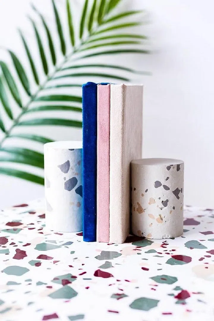 It's been around for a while now, but this is the year your grandparents' preferred flooring is set to take centre stage. Good bye marble, hello terrazzo everything—from walls to tiles and plates and beyond. Photo: Pinterest 