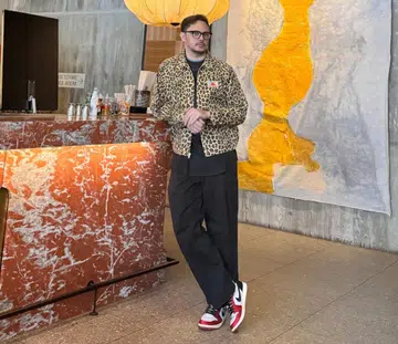 BAZAAR Man Anton Cruz Leopard Print Jacket Man