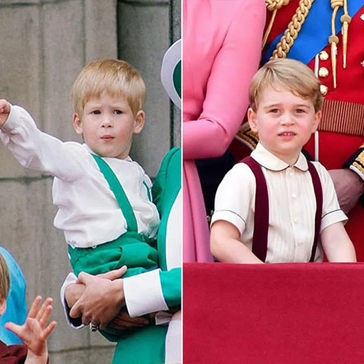 Two years later during the 2017 Trooping the Colour, George would wear a shorts-and-braces ensemble nearly identical to the one his uncle wore to the ceremony in 1988. 