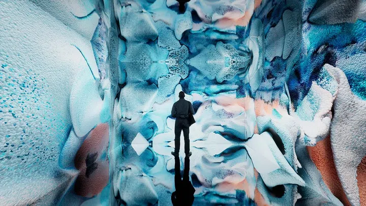 Glacier Dreams by Refik Anadol. Photo: i Light Singapore