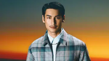 Apo Nattawin Wattanagitiphat in Dior jacket and trousers by Waroon Kieattisin Harper’s BAZAAR Singapore November 2024