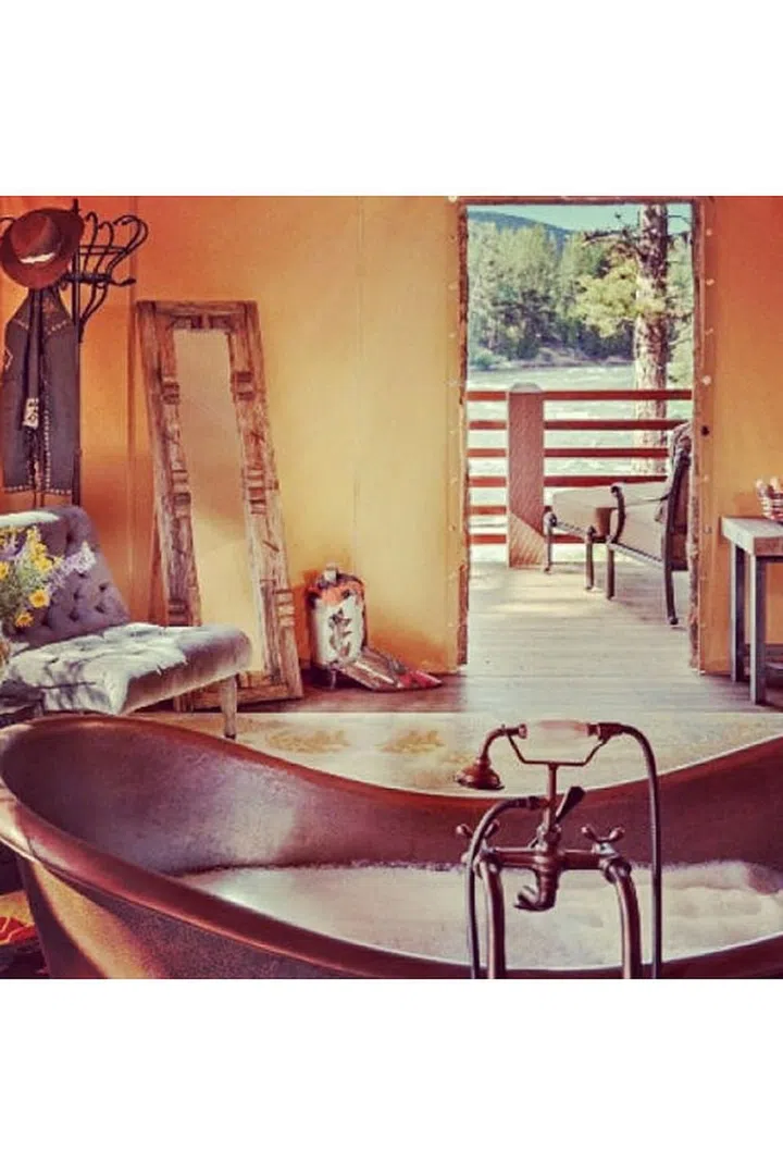 Where: Greenough, Montana
Why: From glamping to traditional rooms, this ranch resort offers multiple vacation experiences all in one.