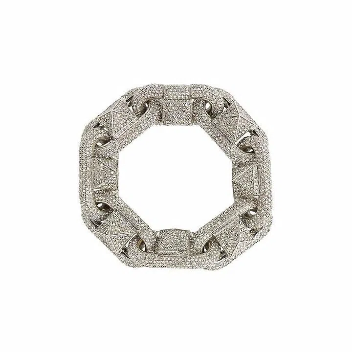 Rockstud Swarovski-Embellished Bracelet, $4,740, Valentino at Mytheresa
