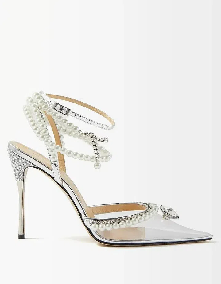 Diamond of Elizabeth Faux-Pearl & Crystal Pumps, $1,674, Mach & Mach at Matchesfashion
