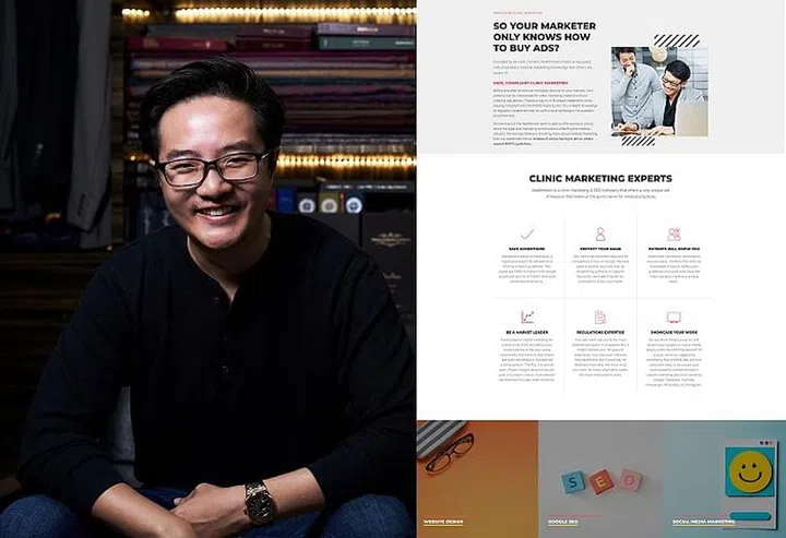 Nate Wang; Healthmark website