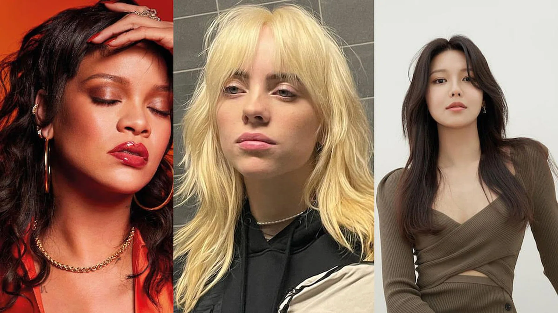 hairstyles trending tiktok celebs rihanna billie eilish choi sooyoung