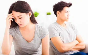 couples upset with each other