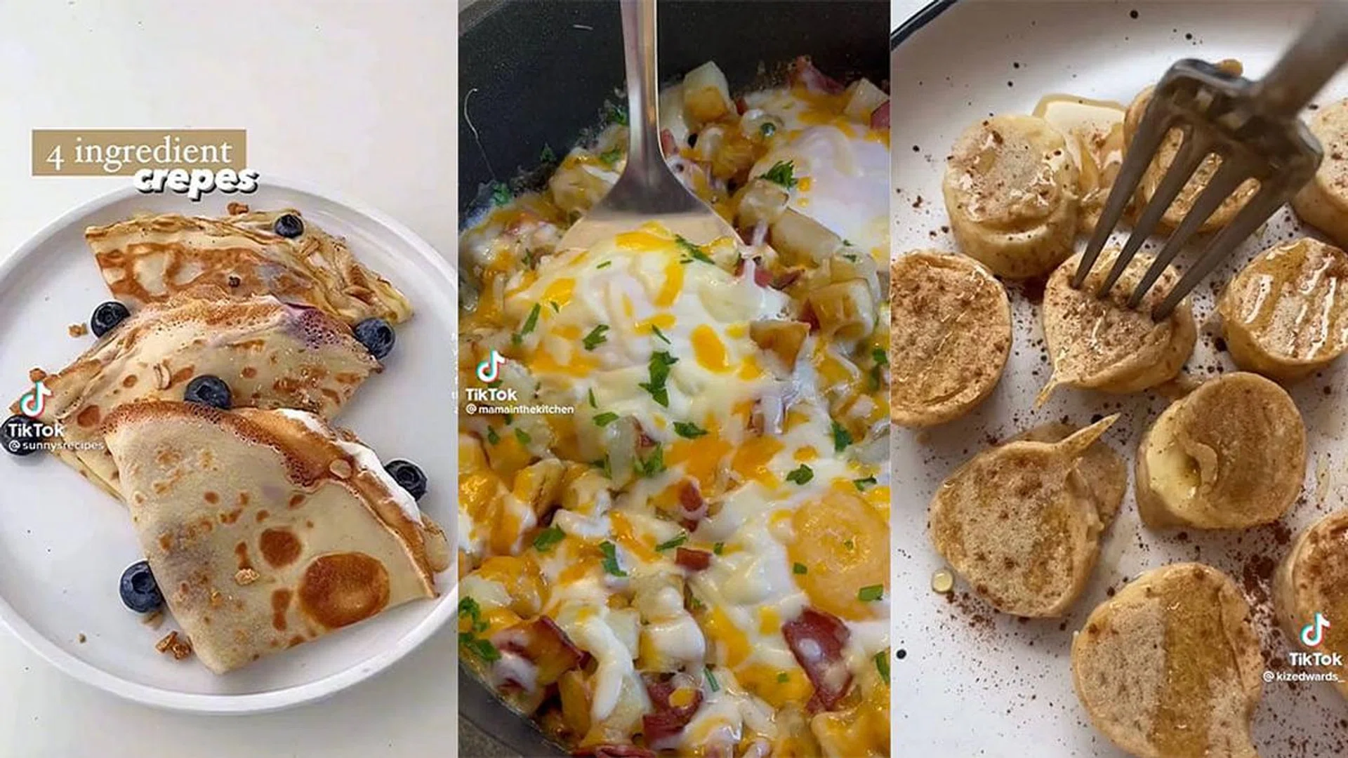 Credit: Tiktok/@sunnysrecipes, @mamainthekitchen, @kizedwards_