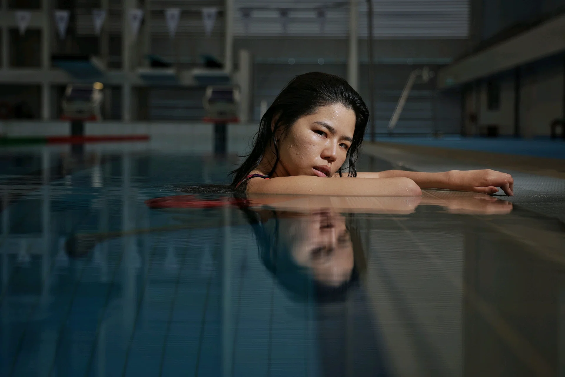 Profile of Singaporean of the Year finalist and Paralympic gold medalist and swimmer Yip Pin Xiu at OCBC Aquatic Centre on Dec 17, 2024.