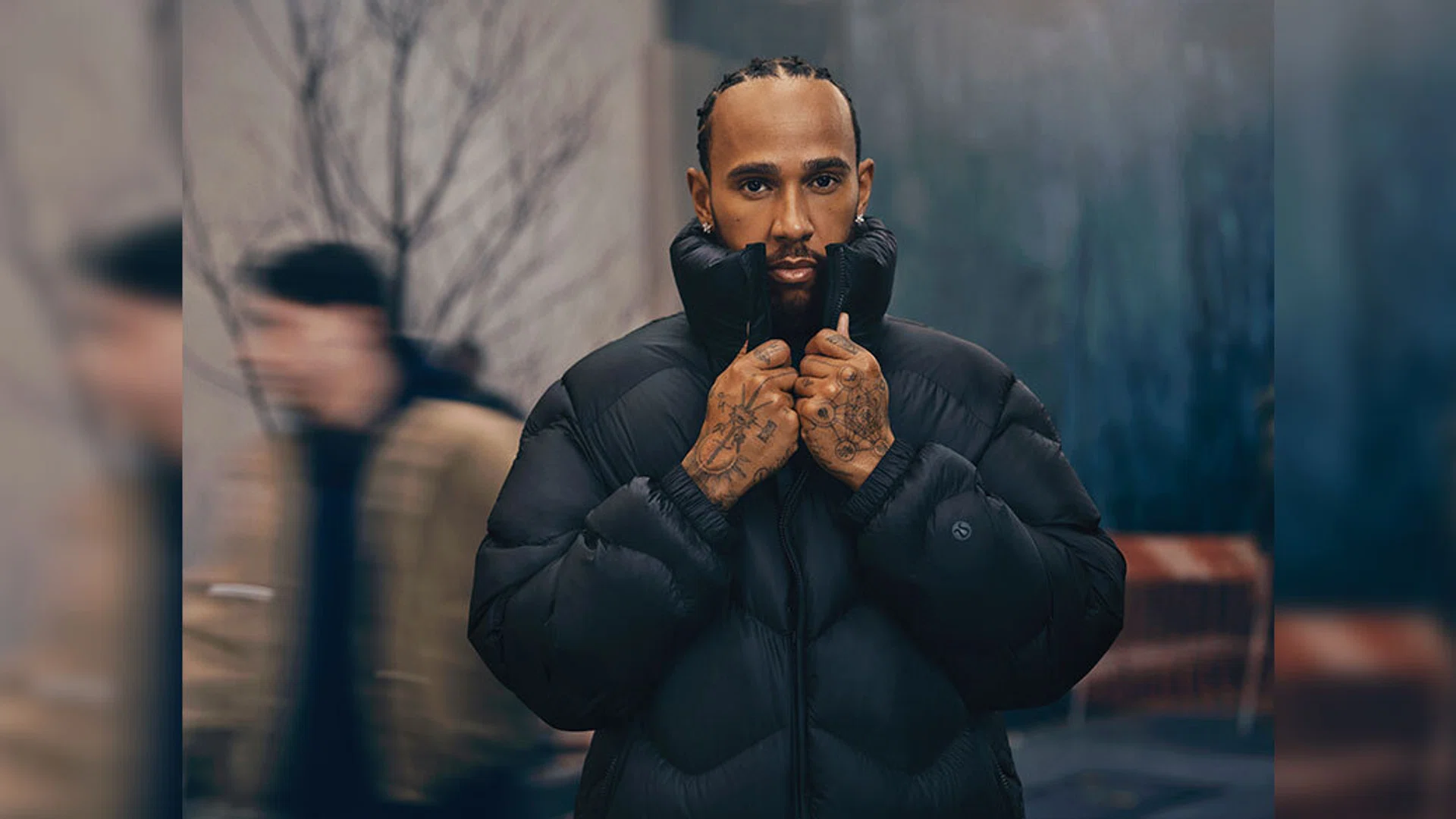 lewis hamilton outerwear campaign lululemon