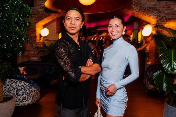 Revolve CEO Michael Mente and Raissa Gerona. Photo: Courtesy of RevolveRevolve Around The World Singapore_CEO Michael Mente Raissa Gerona