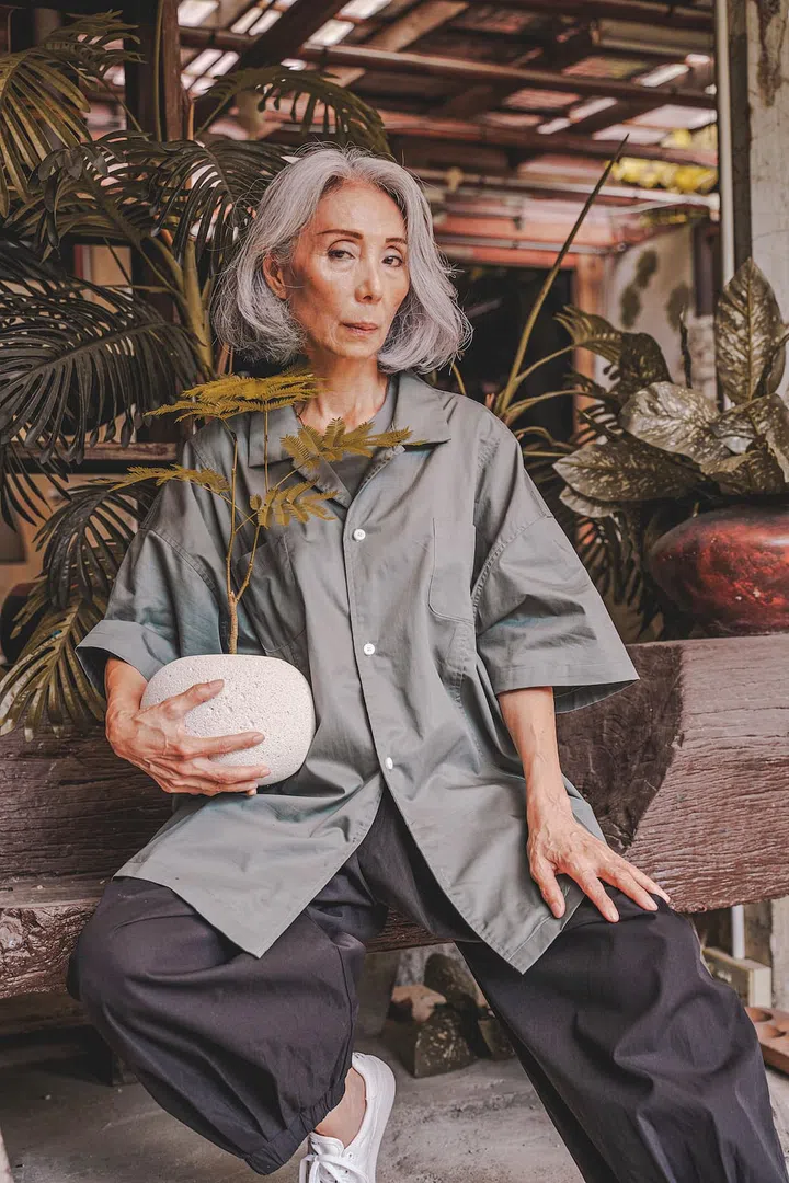 Considered Workwear shirt, $95 and jogger pants, $129