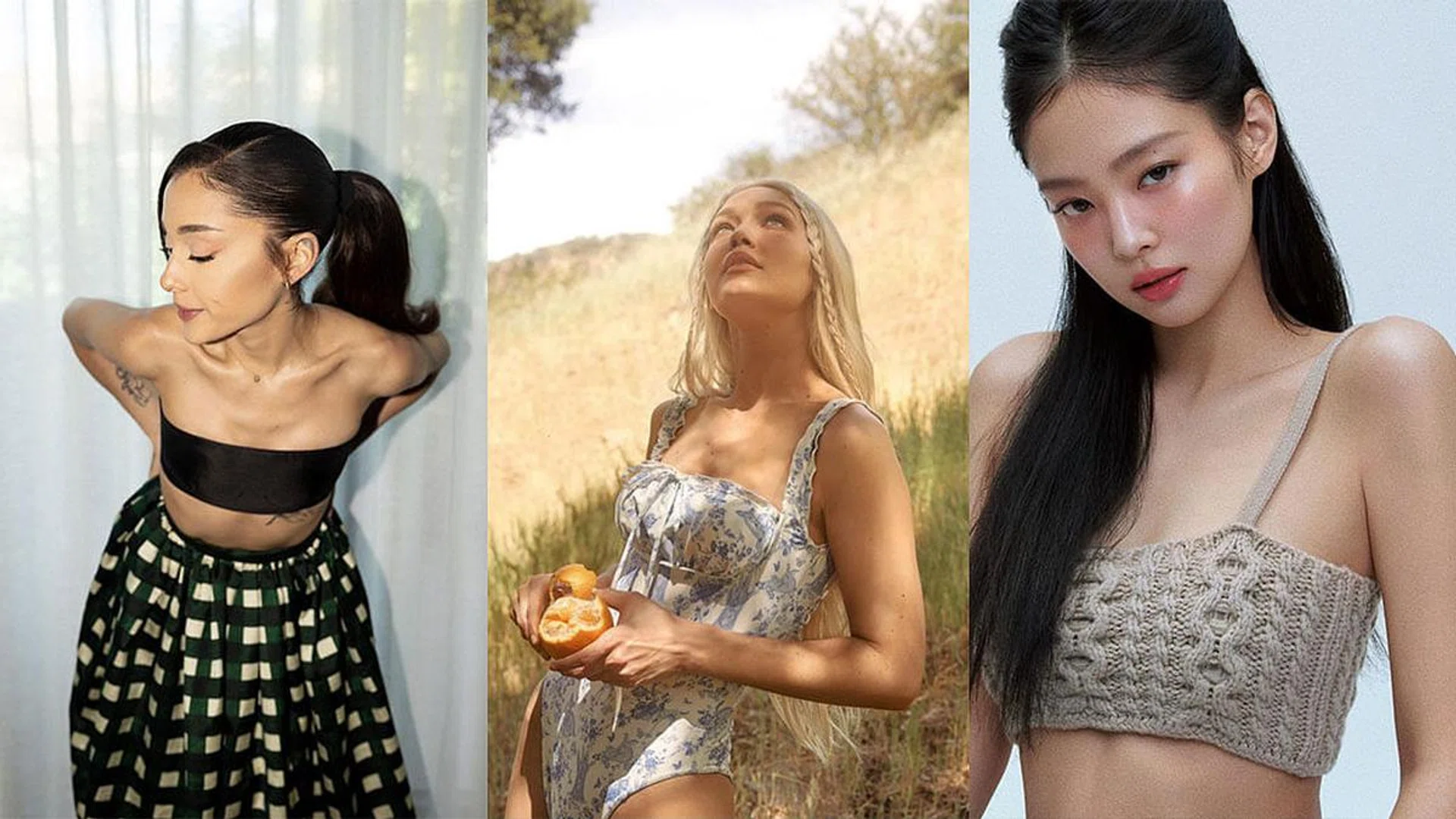 Credits: Instagram/@arianagrande, @gigihadid, @jennierubyjane