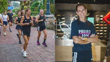 Natalie Dau running Peninsula Malaysia Guinness World Record