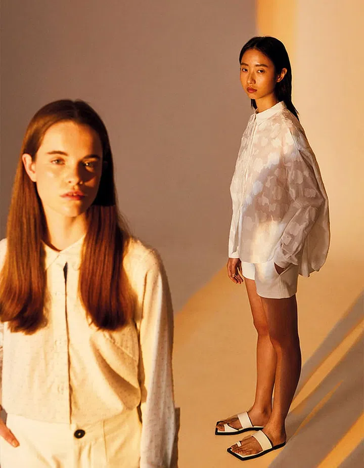 Looks from a new collection by Shirt Number White.