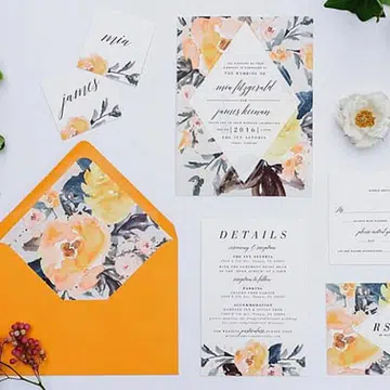 Water colours to pastel prints: 12 pretty floral invites we love now!