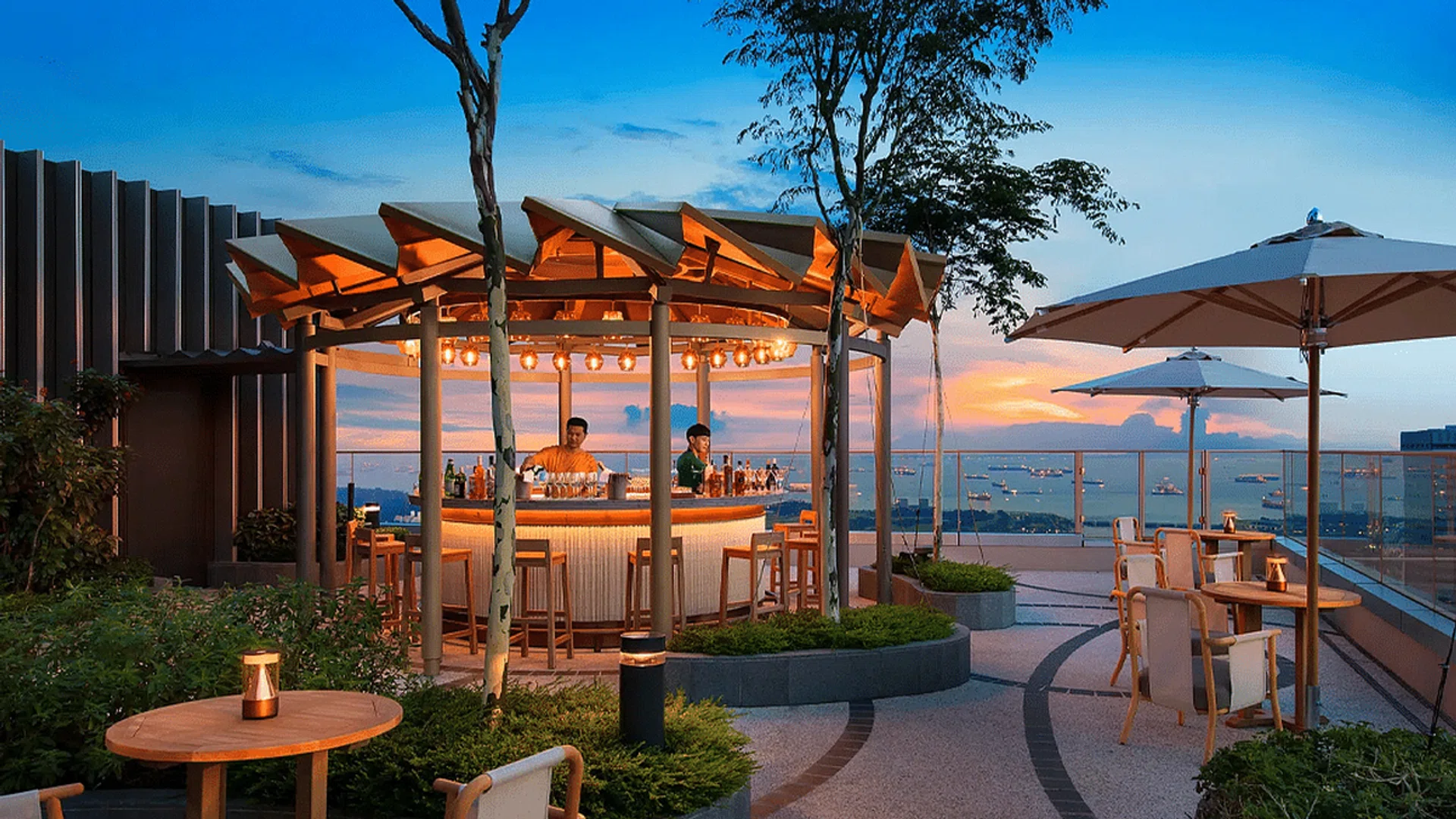 Mr. Stork Rooftop Bar at Andaz Singapore
